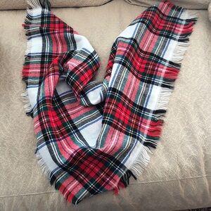 Vintage plaid scarf